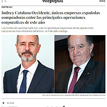 Indra y Catalana Occidente, nicas empresas espaolas compradoras entre las principales operaciones corporativas de este ao